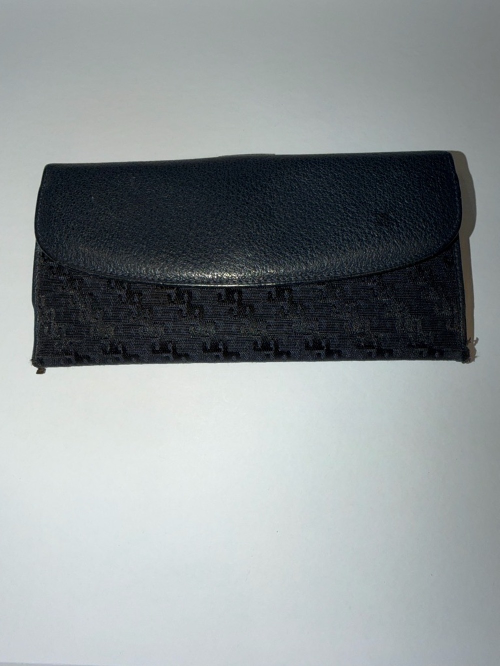 Vintage Gucci Dark Blue Monogram Wallet